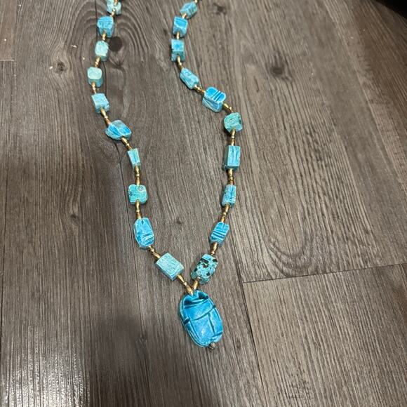 Jewelry - Egyptian Revival scarab necklace